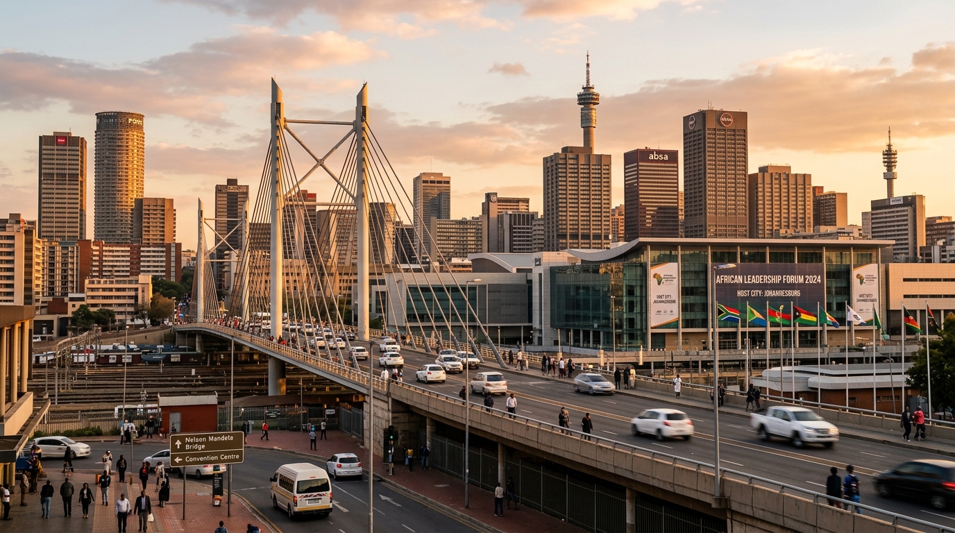 Rooftop skyline in Braamfontein Johannesburg