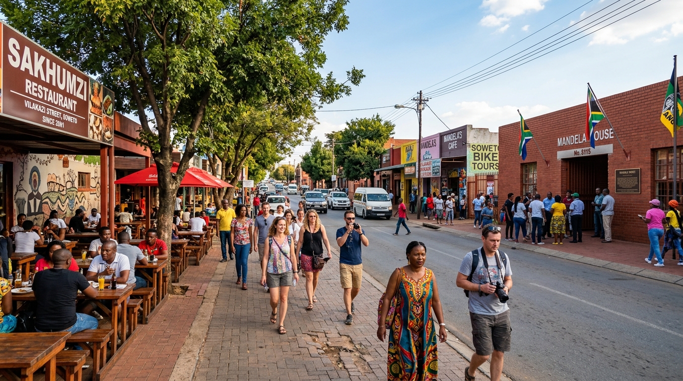 Vilakazi Street in Soweto, Johannesburg